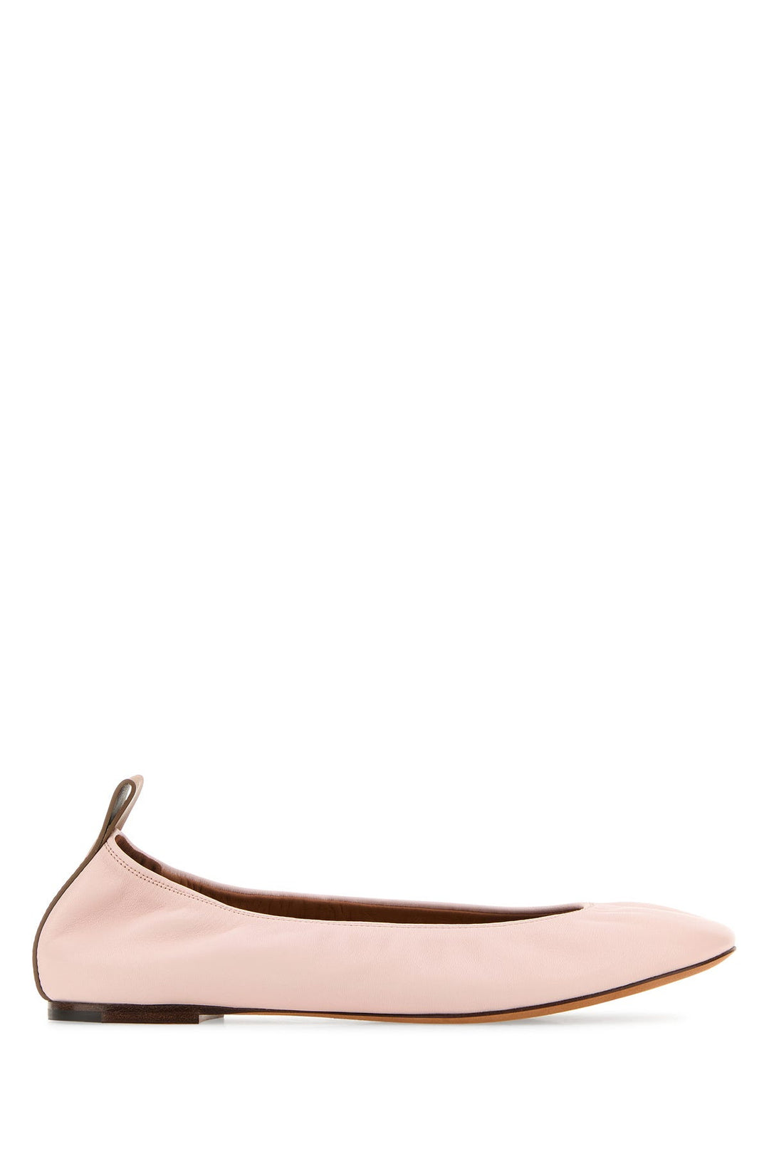 Pink leather ballerinas