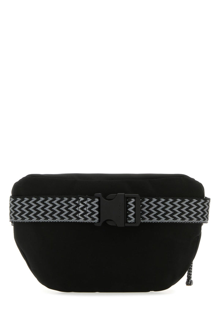 Black nylon Curb belt bag