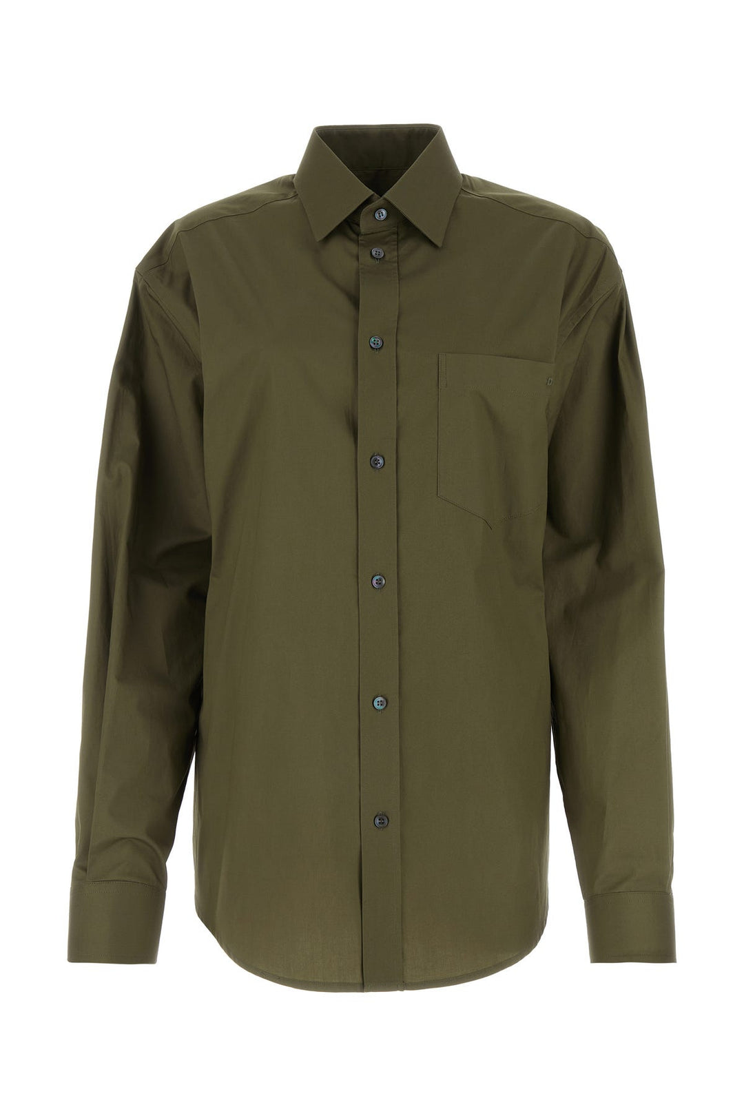 Army green poplin Anne shirt