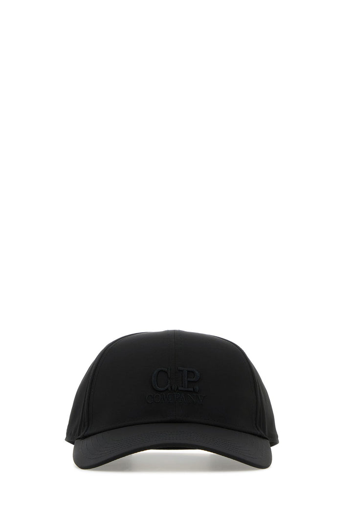 Black nylon baseball cap