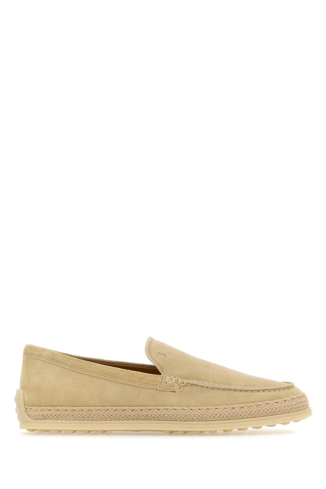 Sand suede loafers