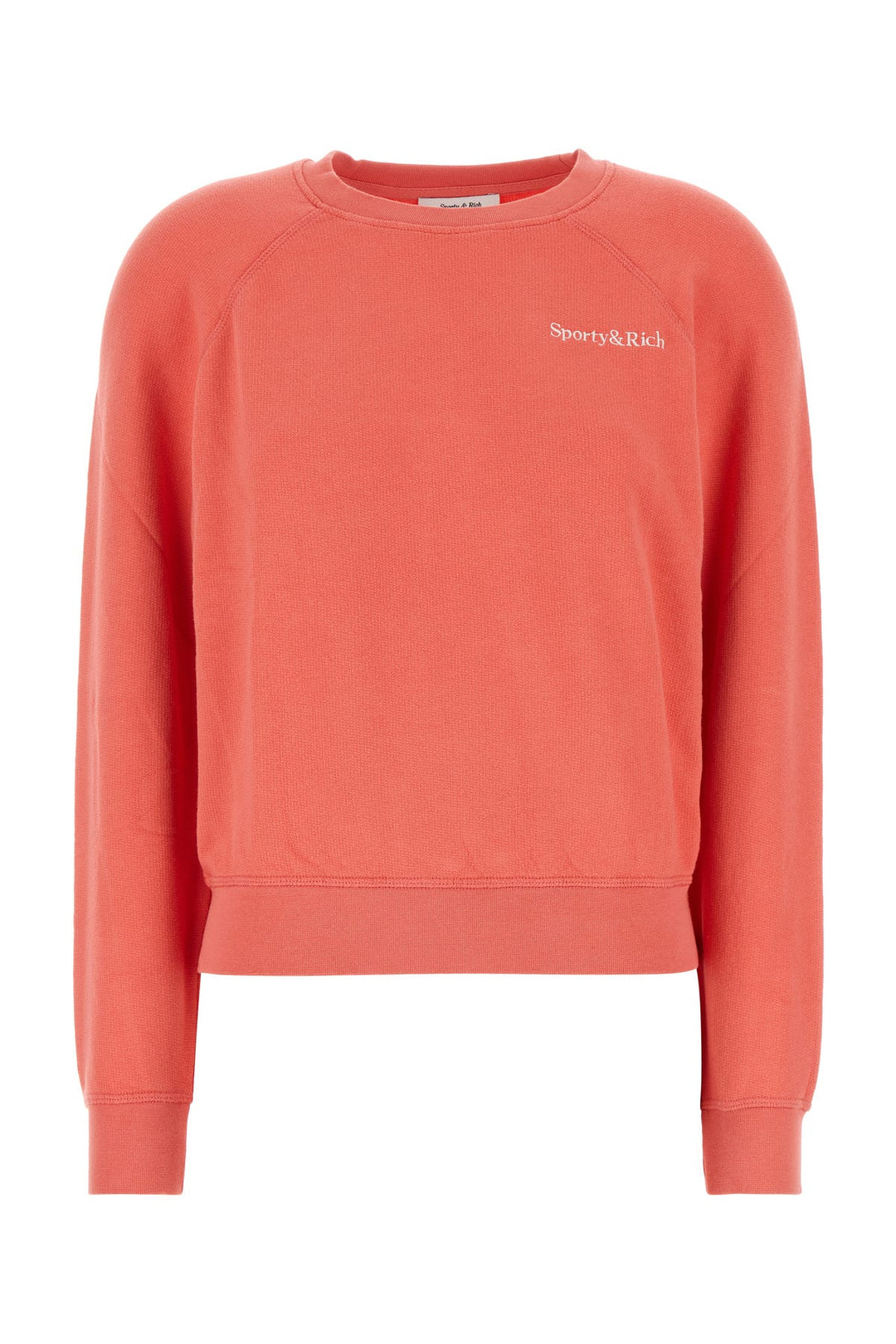 Salmon stretch cotton sweatshirt