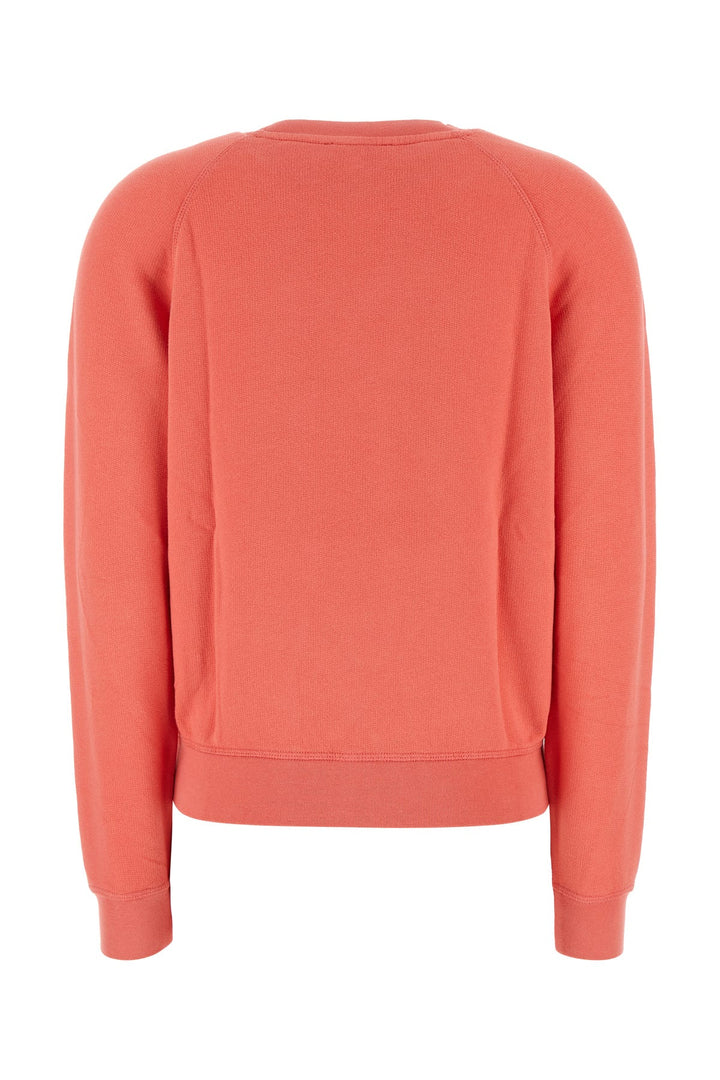 Salmon stretch cotton sweatshirt