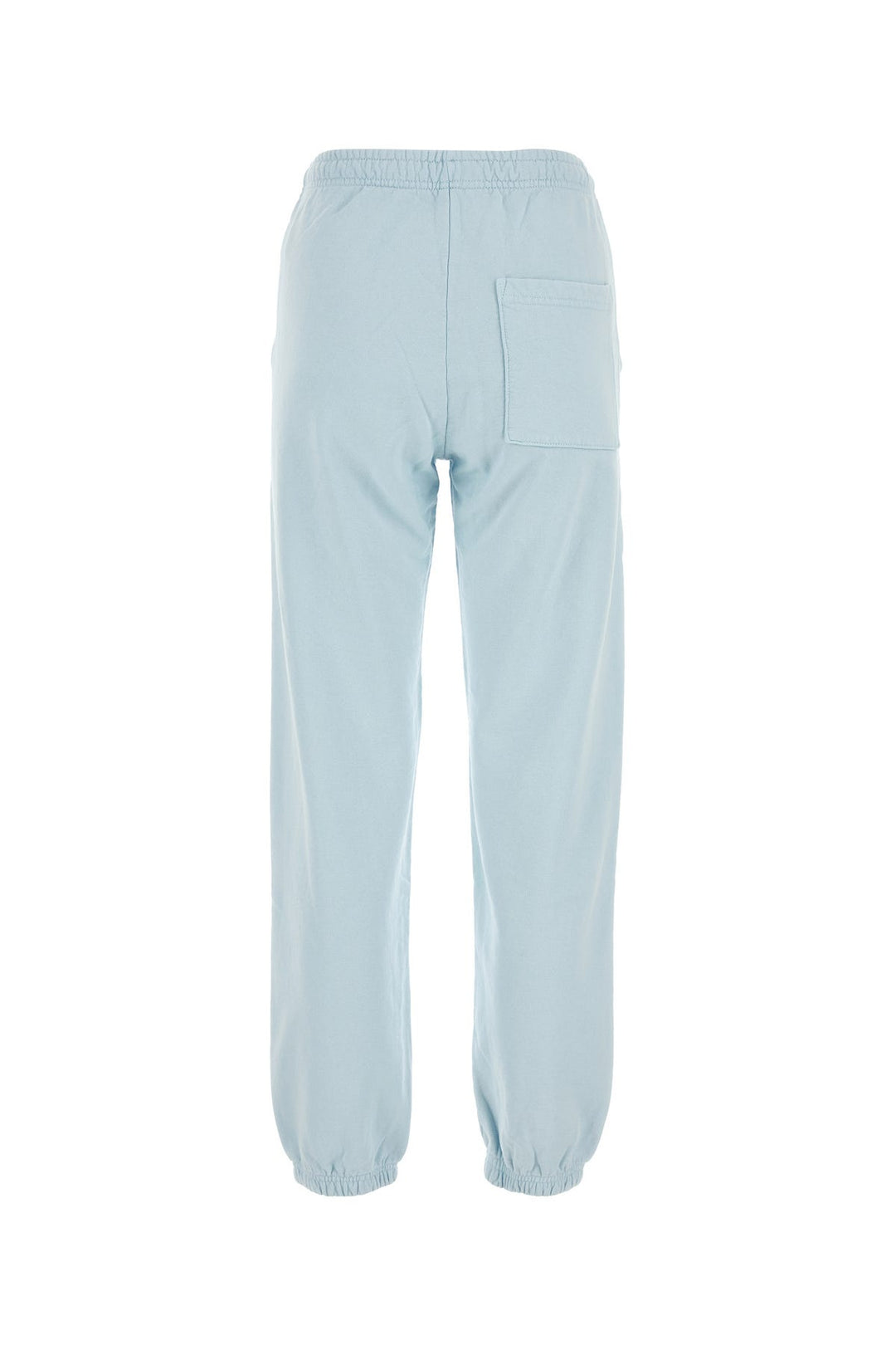 Pastel light blue cotton Serif Logo joggers