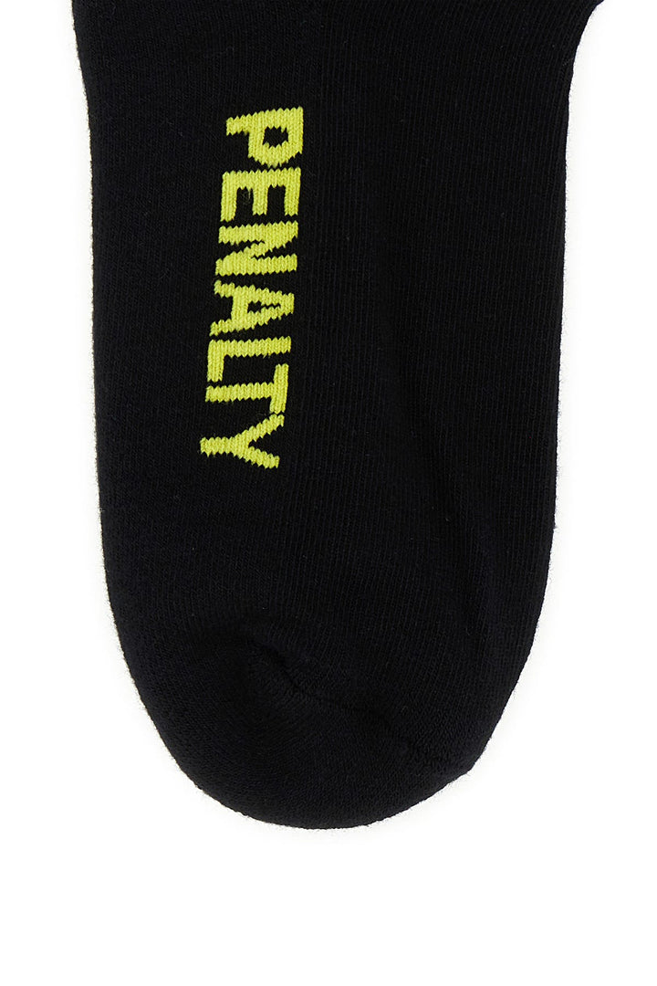 Black stretch cotton blend socks