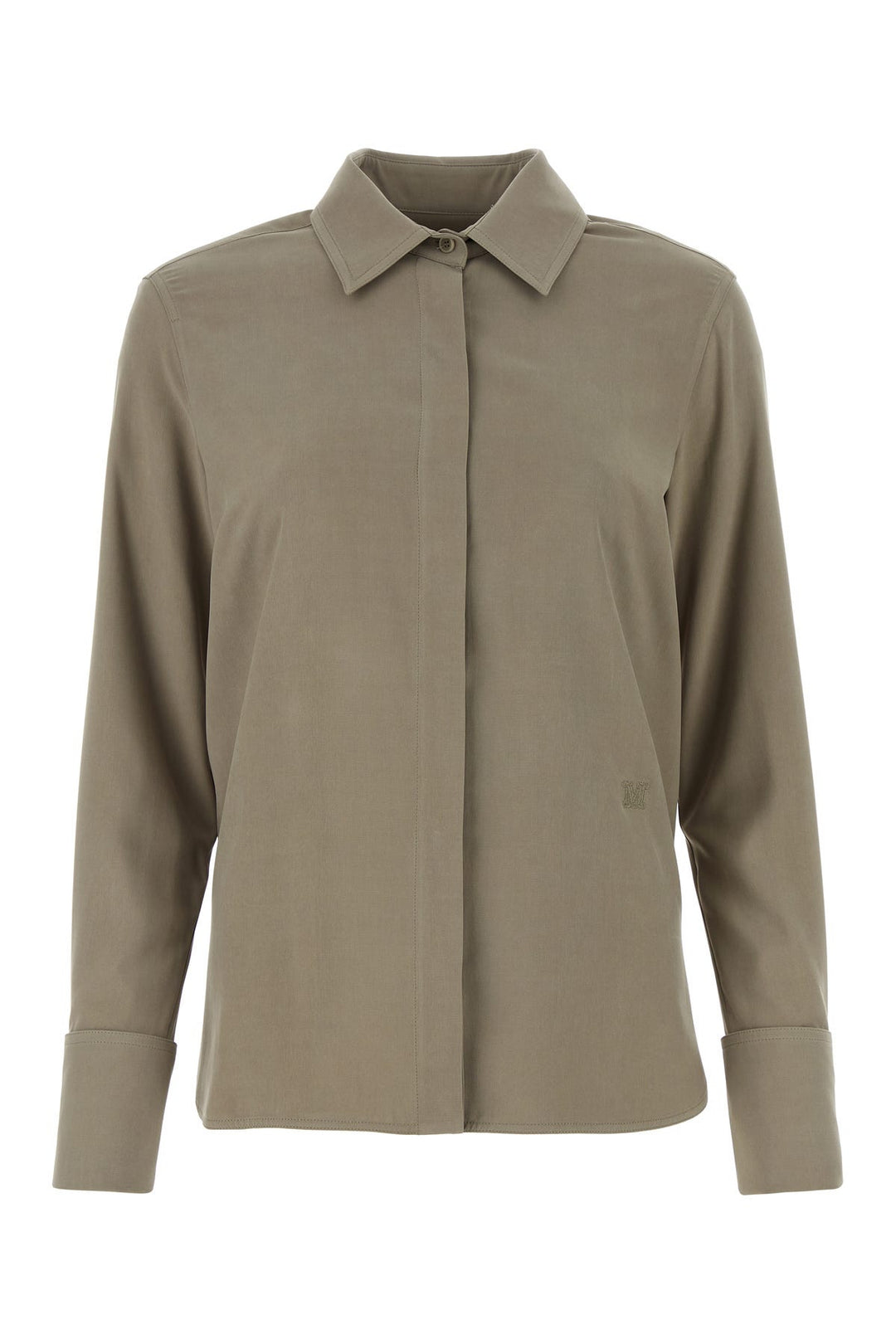 Dove grey silk Candia shirtÂ 