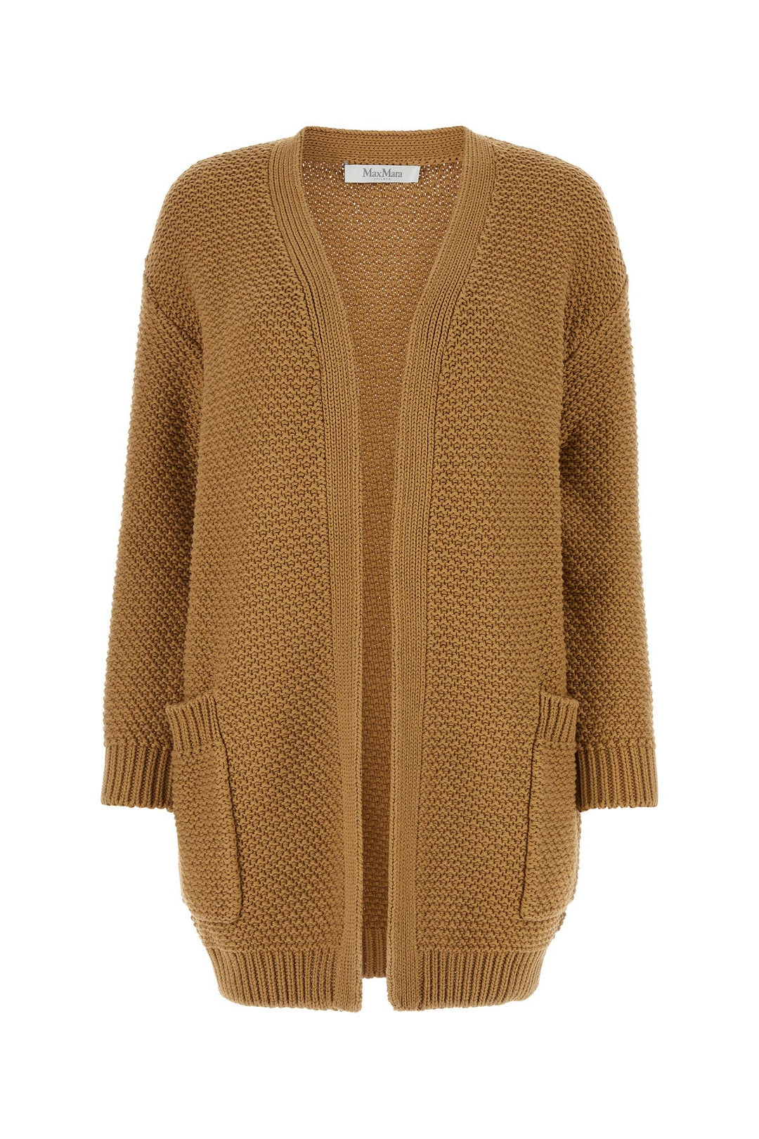 Camel cotton Abissi cardigan