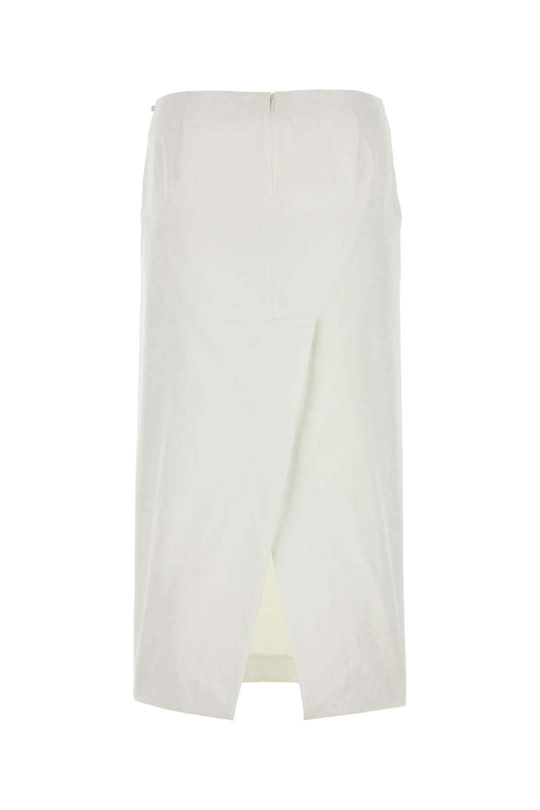 White satin Cellula skirt