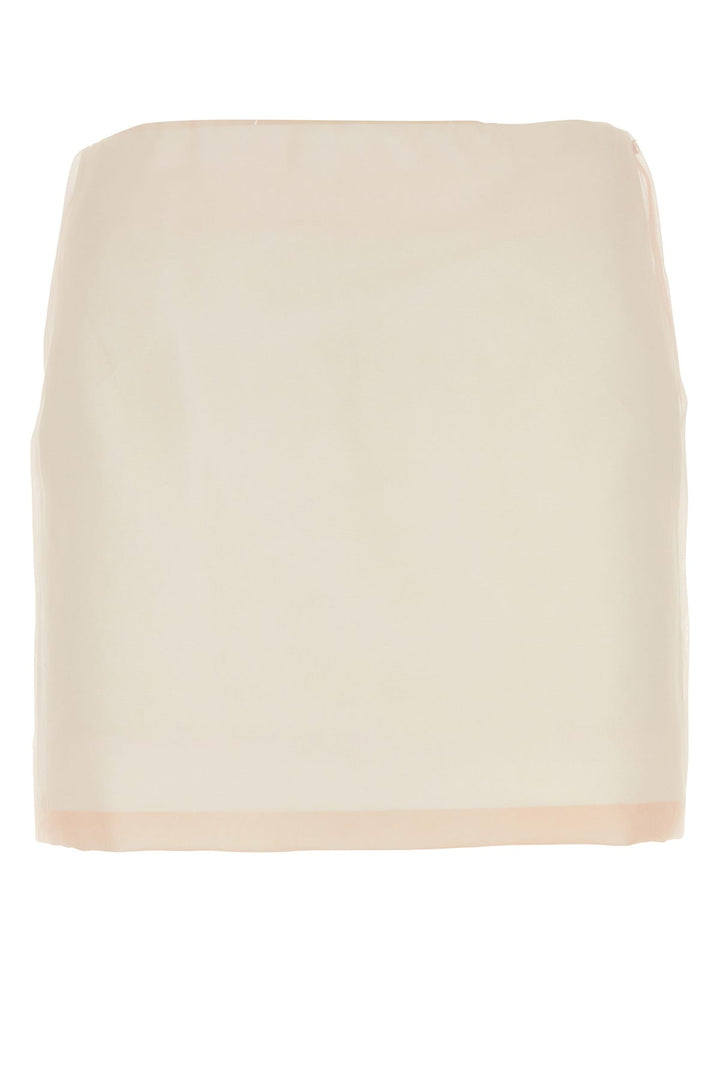 Pastel pink silk Adelchi1234 mini skirt