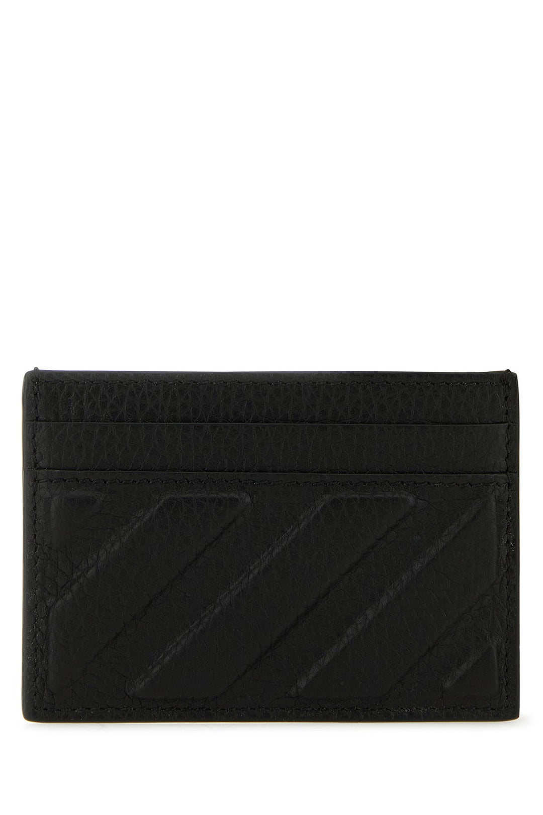 Black leather card holder