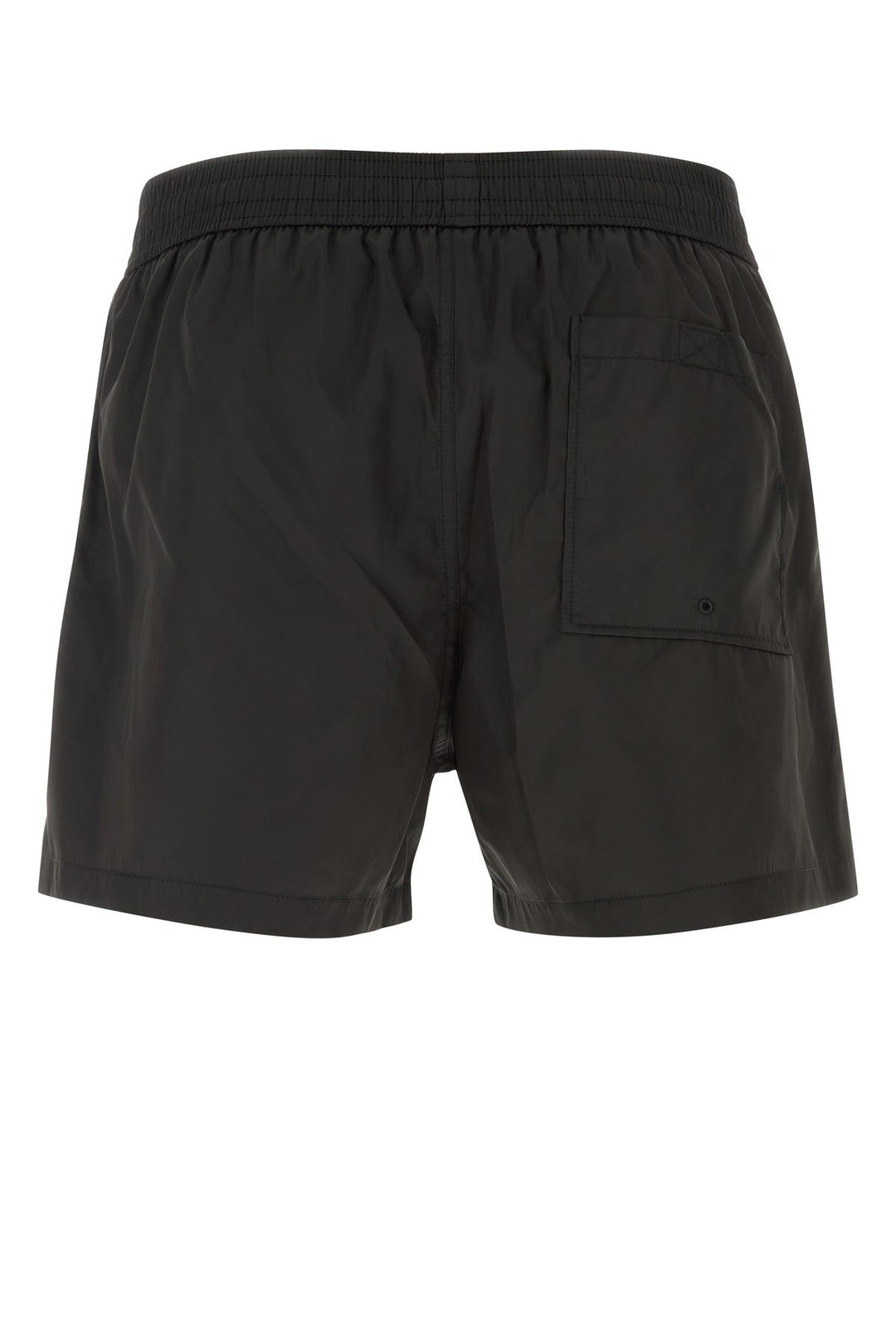 Black polyester swimming shorts