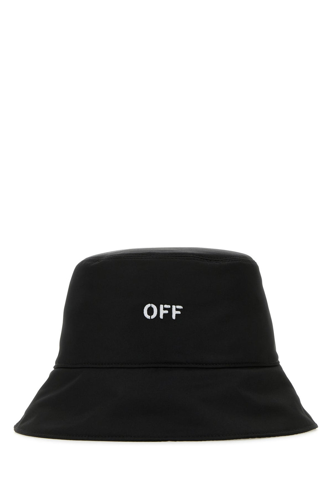 Black polyester bucket hat