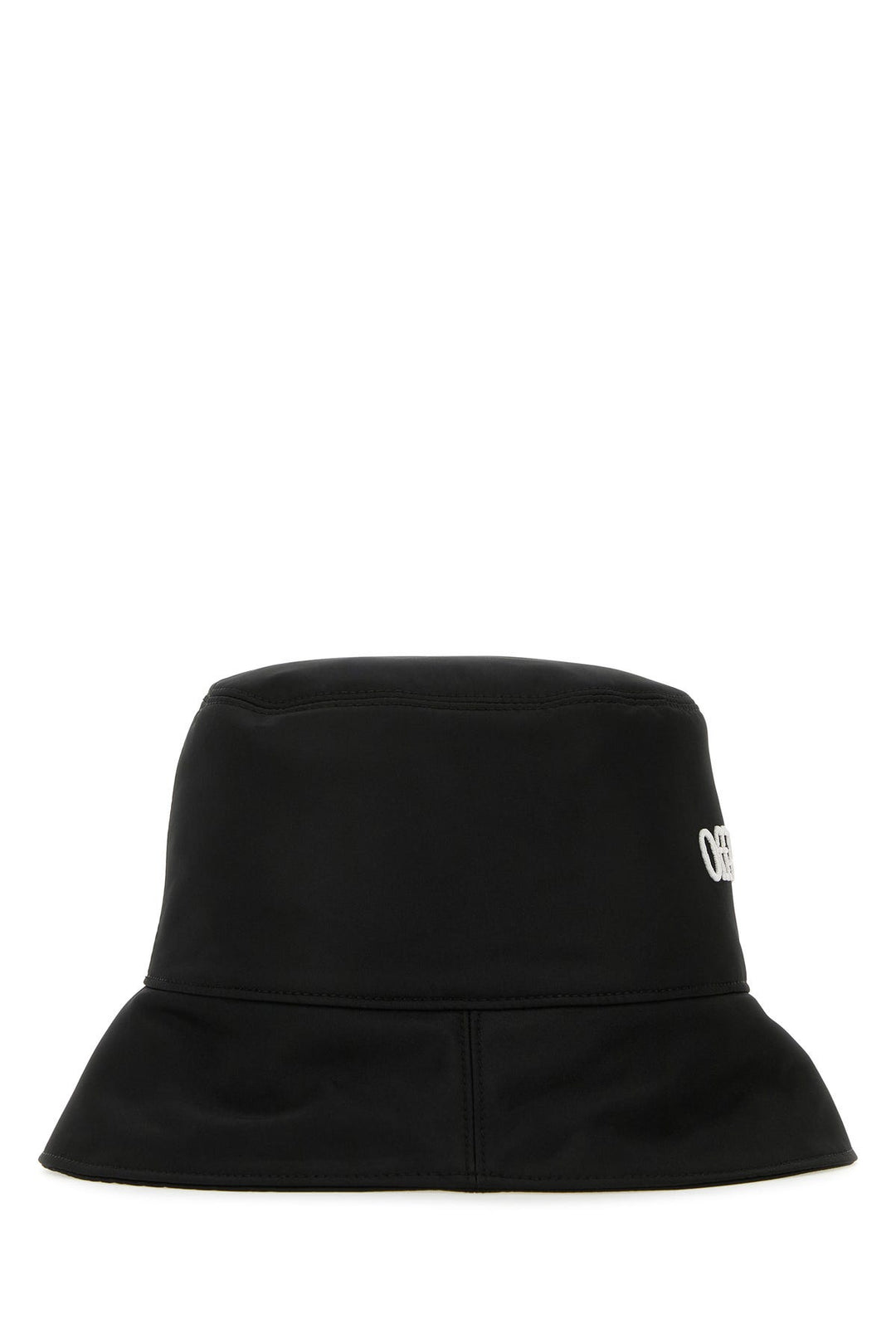 Black polyester bucket hat