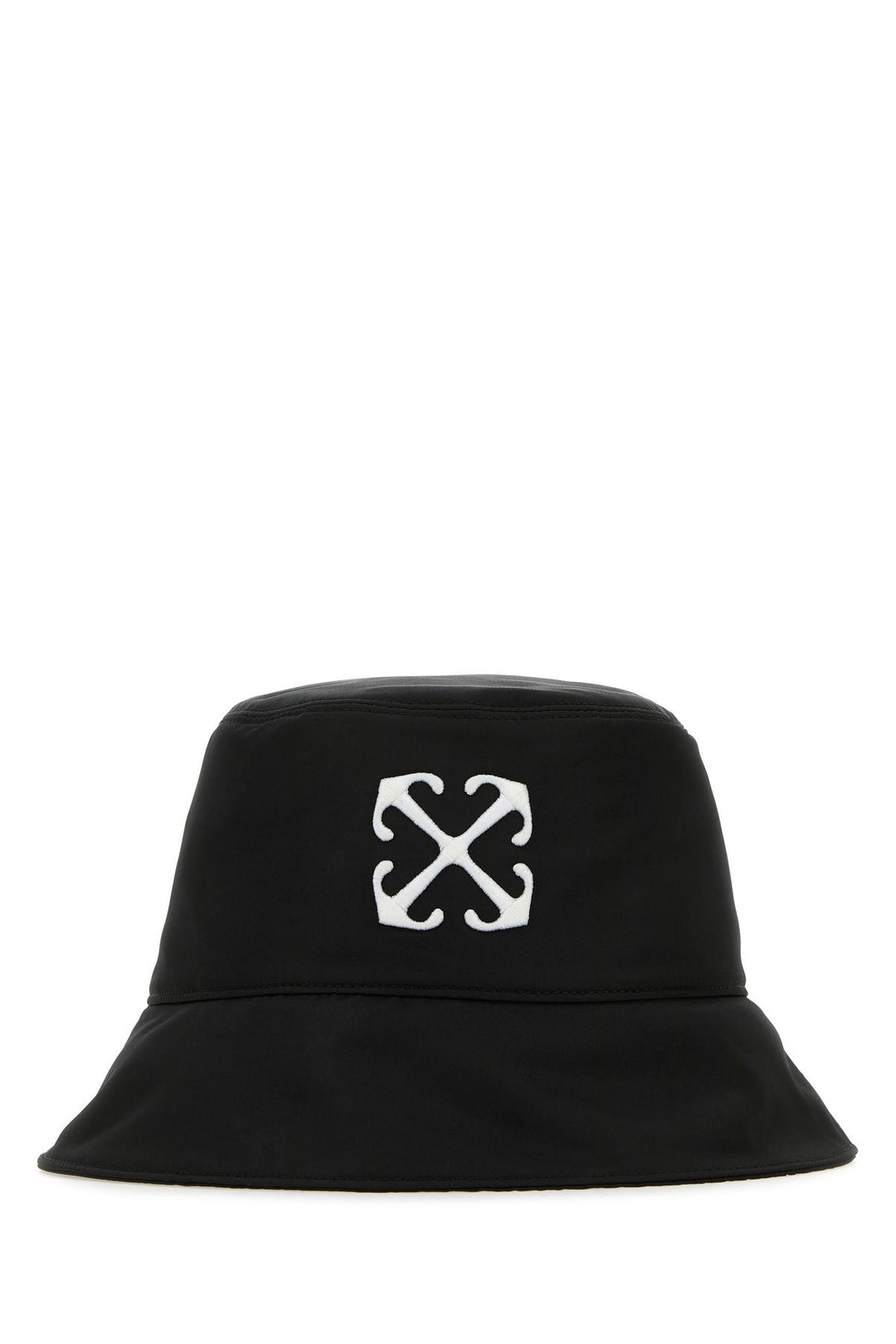 Black polyester bucket hat