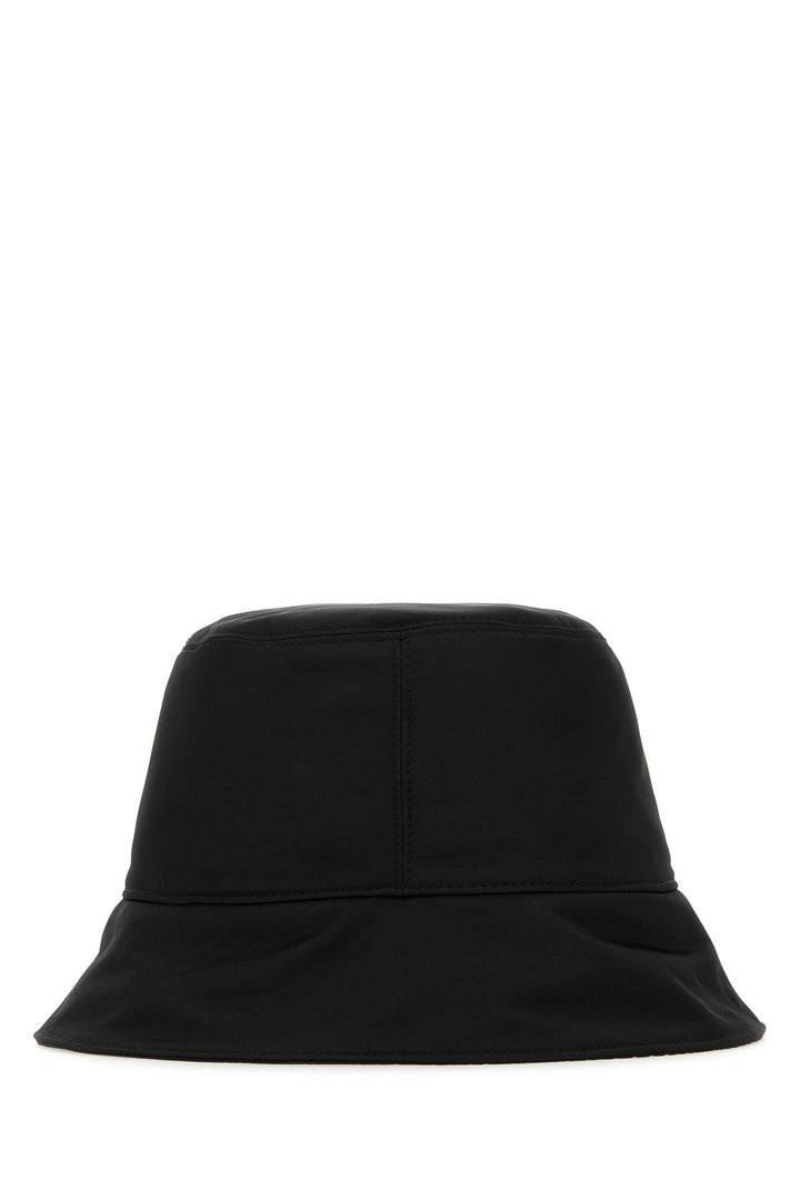 Black polyester bucket hat