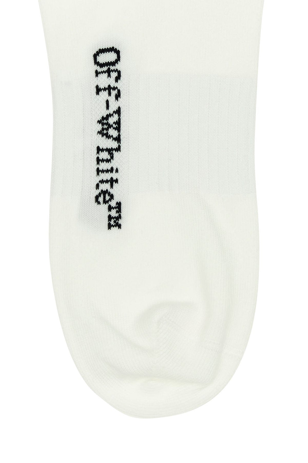 White stretch cotton blend socks