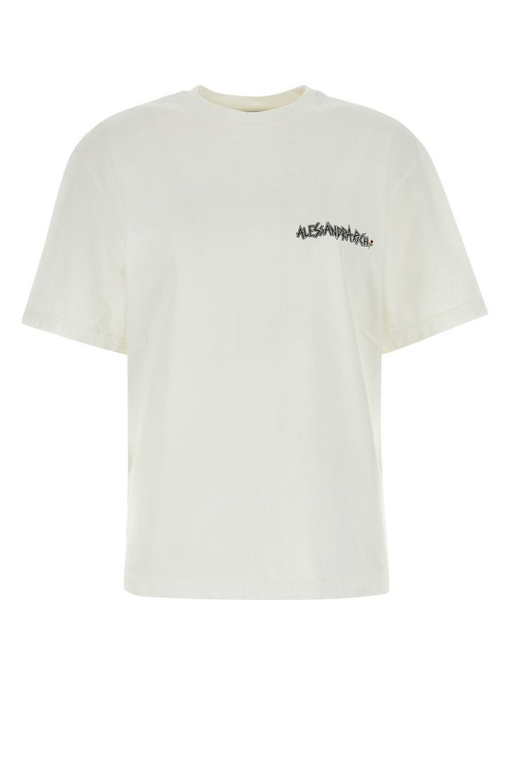 White cotton oversize t-shirt