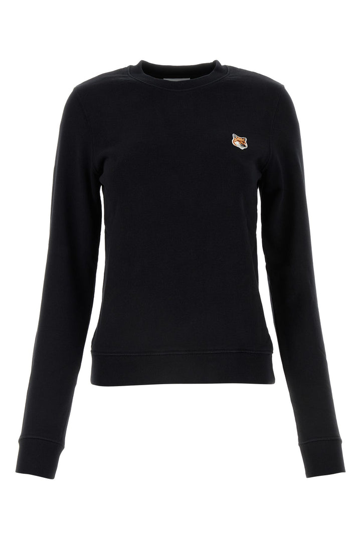 Black cotton sweatshirt