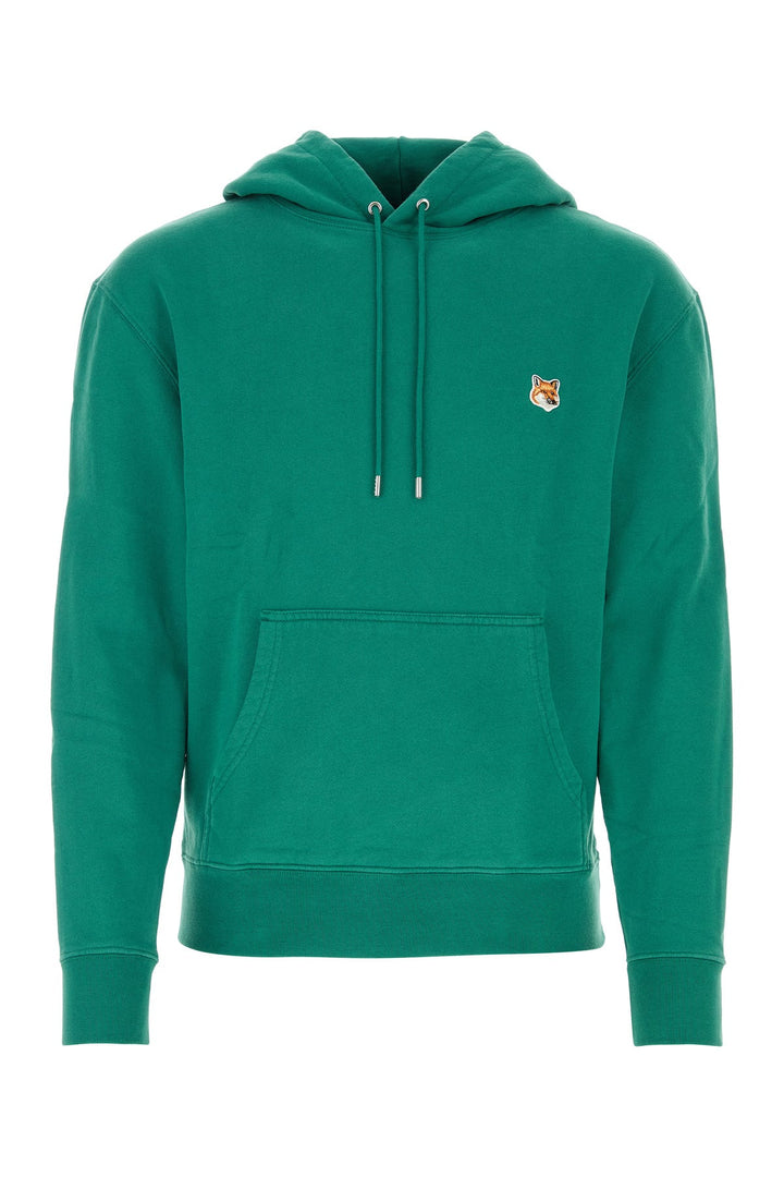 Green cotton sweatshirt