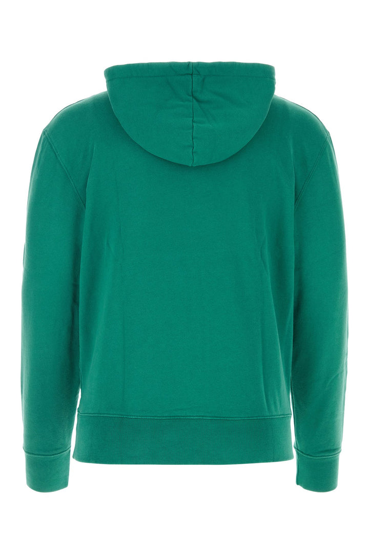 Green cotton sweatshirt