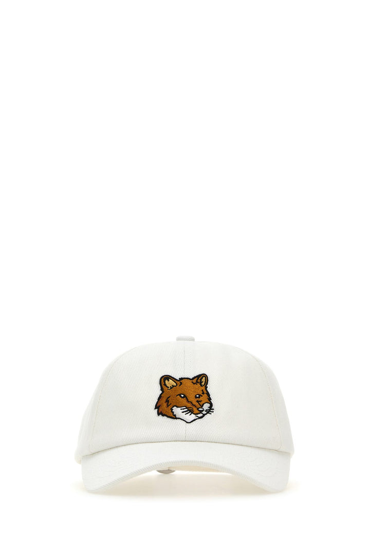 White cotton baseball cap