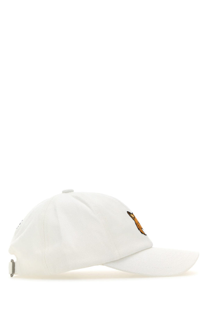 White cotton baseball cap