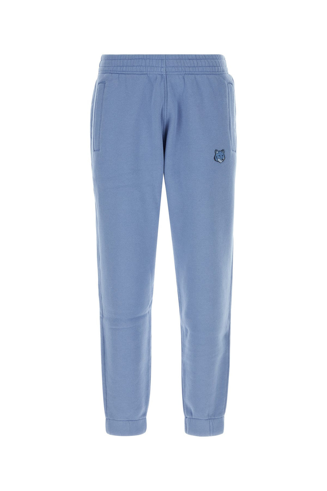 Cerulean blue cotton joggers