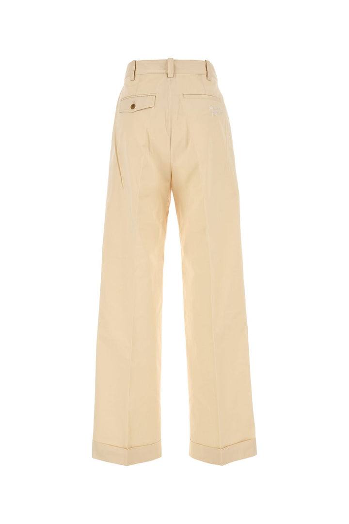 Cream cotton pant