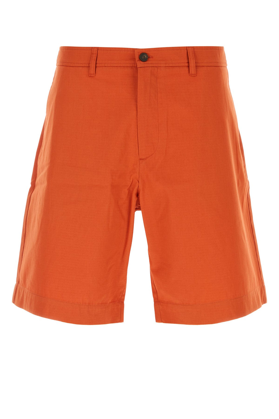 Dark orange cotton bermuda shorts