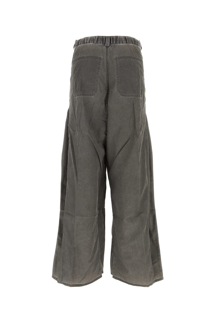 Dark grey nylon blend cargo pant