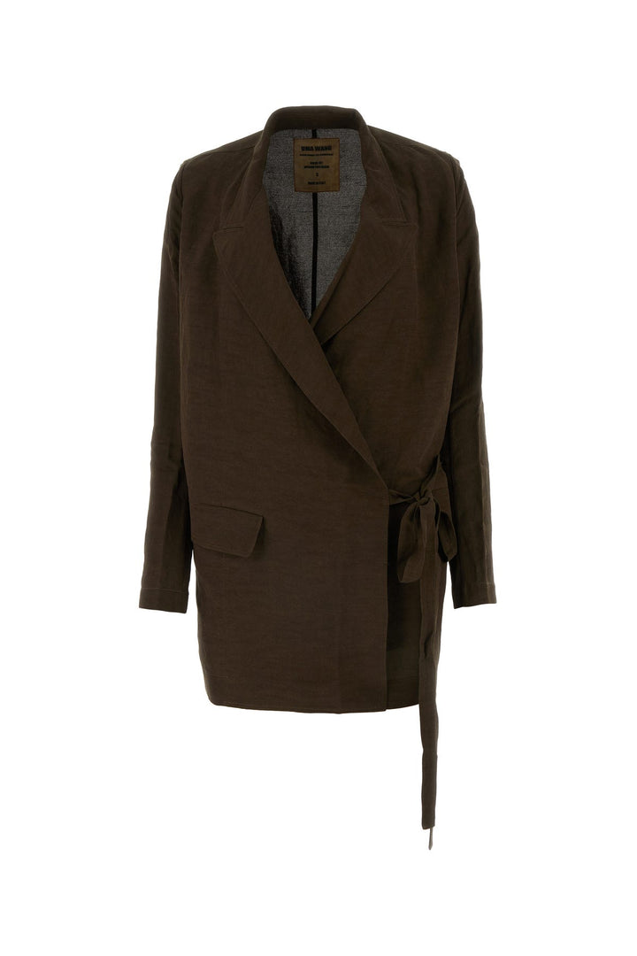 Dark brown viscose blend Khloe blazer