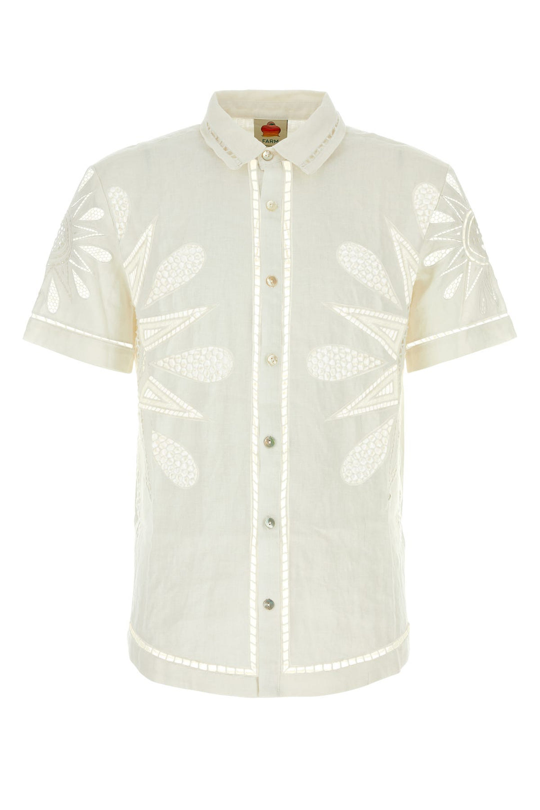 White linen Sunset Richelieu shirt