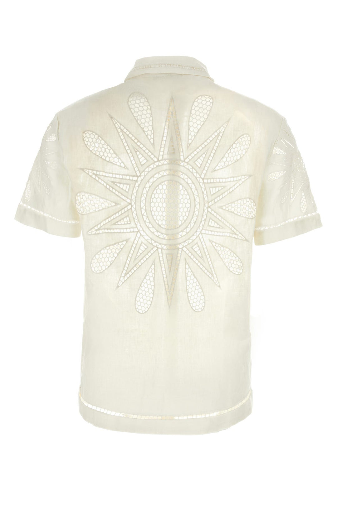 White linen Sunset Richelieu shirt