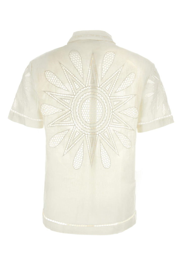 White linen Sunset Richelieu shirt