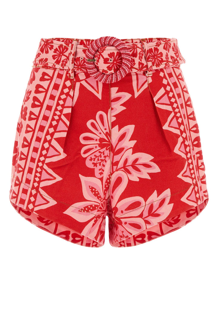 Printed cotton shorts