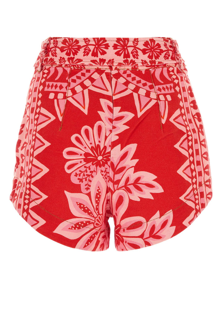 Printed cotton shorts