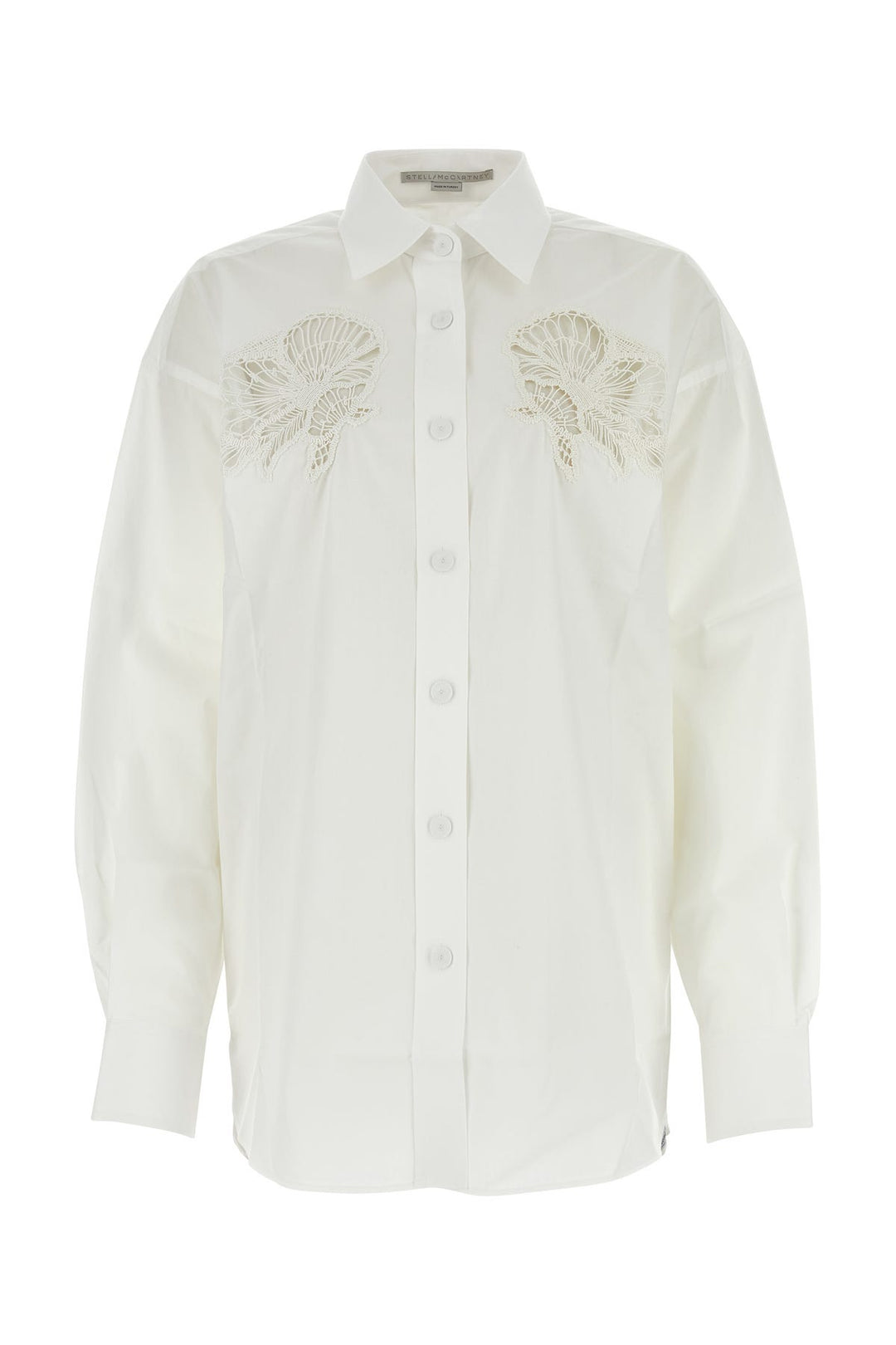 White poplin oversize shirt