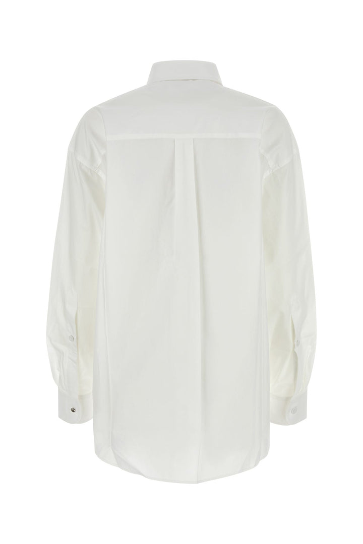 White poplin oversize shirt