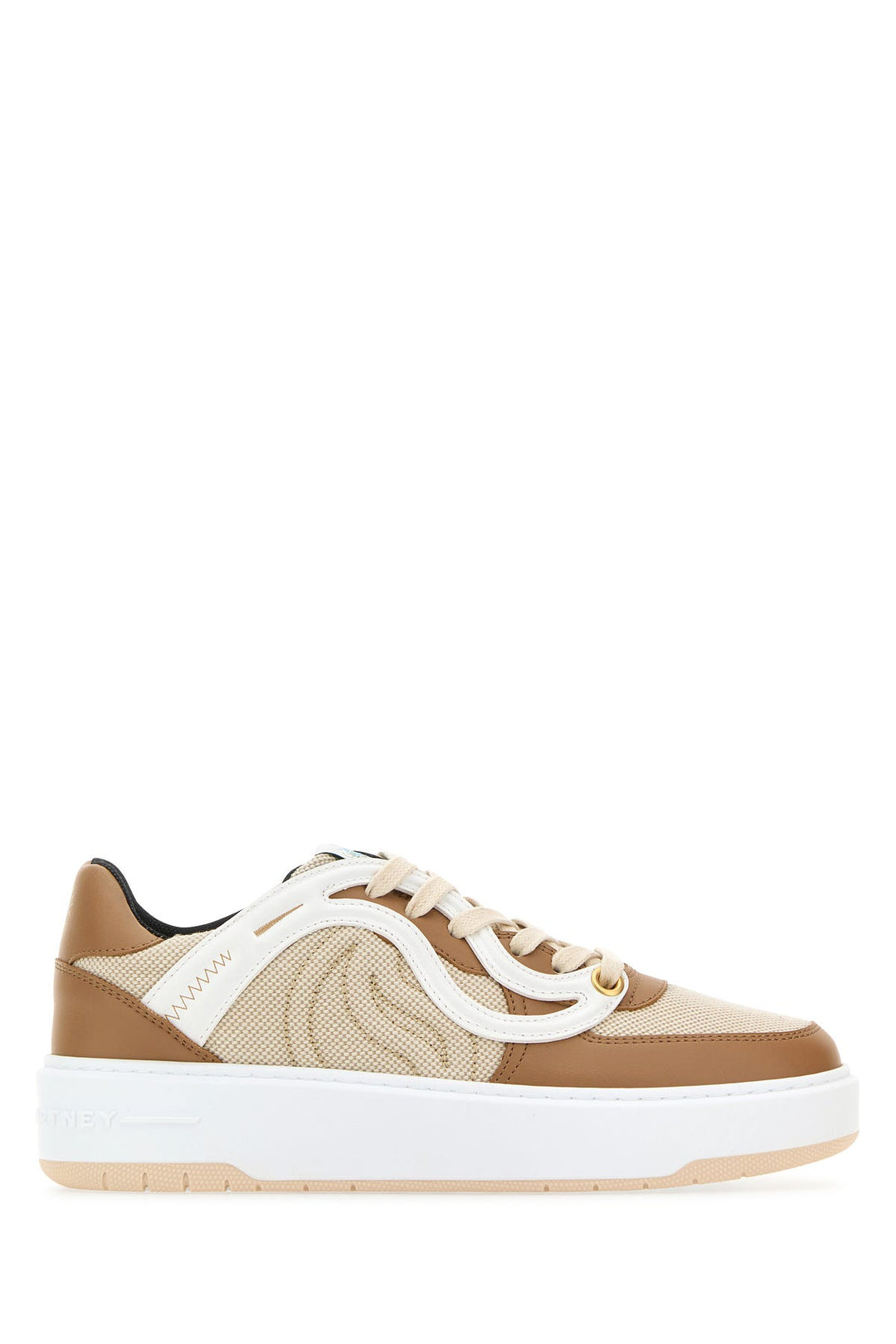 Two-tone alter mat and canvas S-Wave 1 sneakers