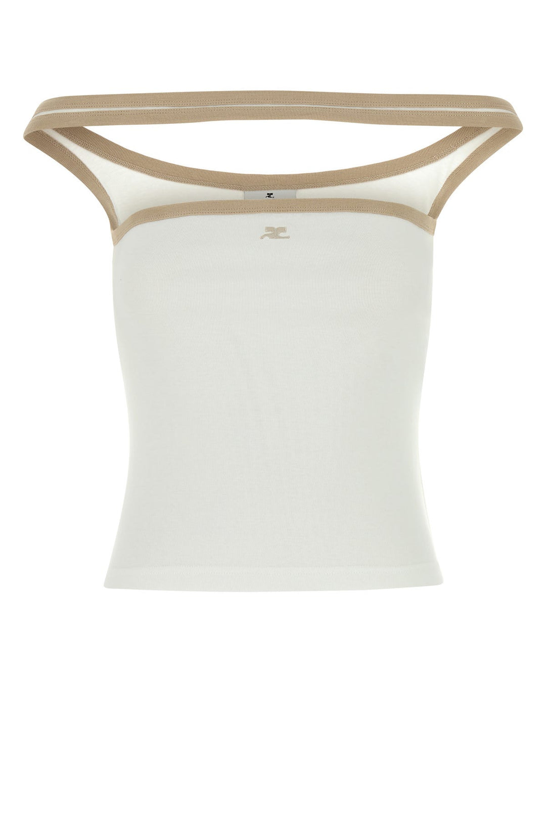 White cotton tank top