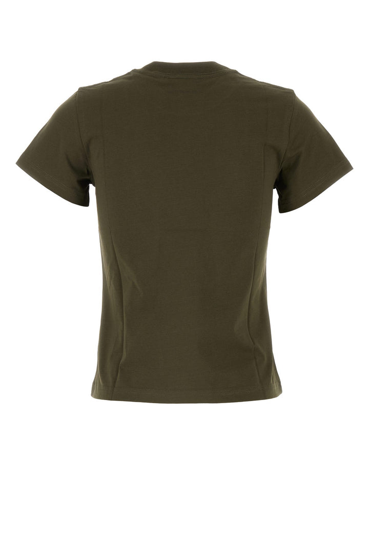 Army green cotton t-shirt