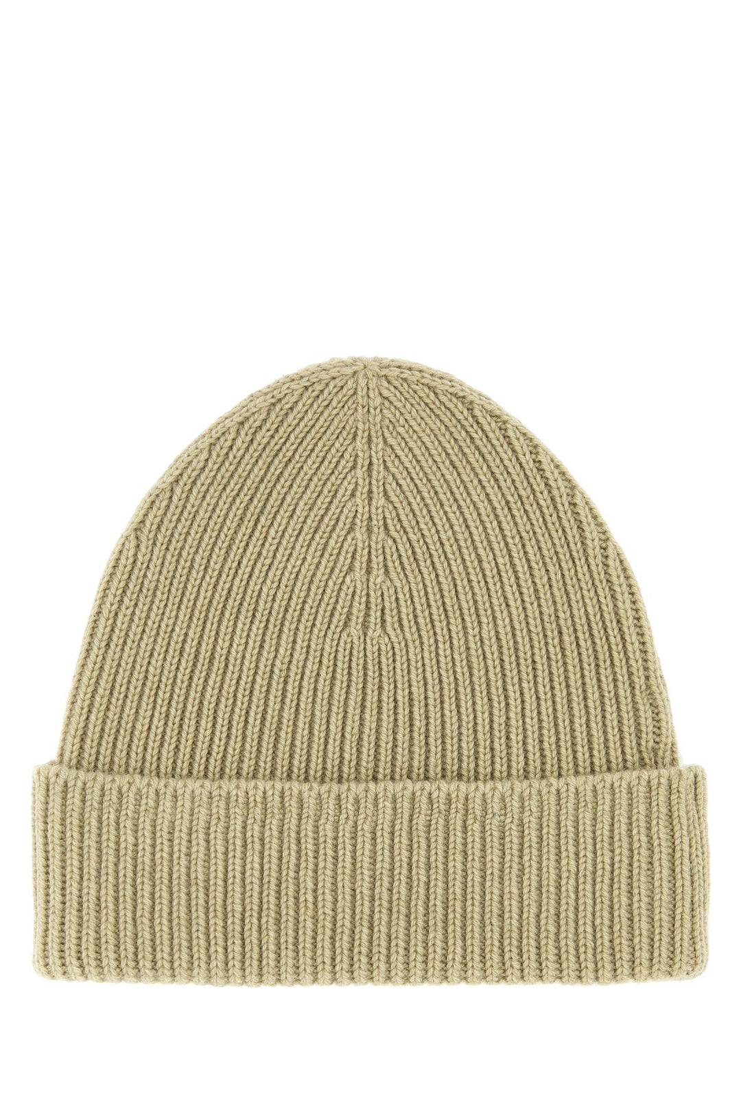 Khaki cashmere beanie hat