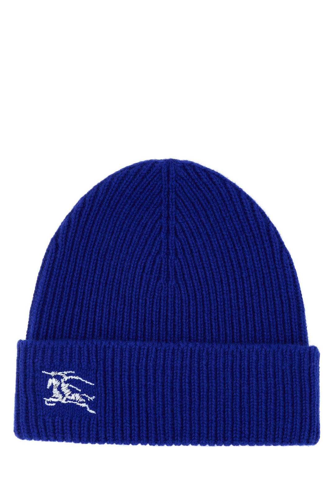 Electric blue cashmere beanie hat