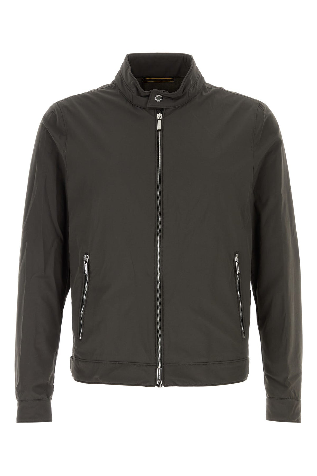 Charcoal nylon blend Vangi-Kn jacket