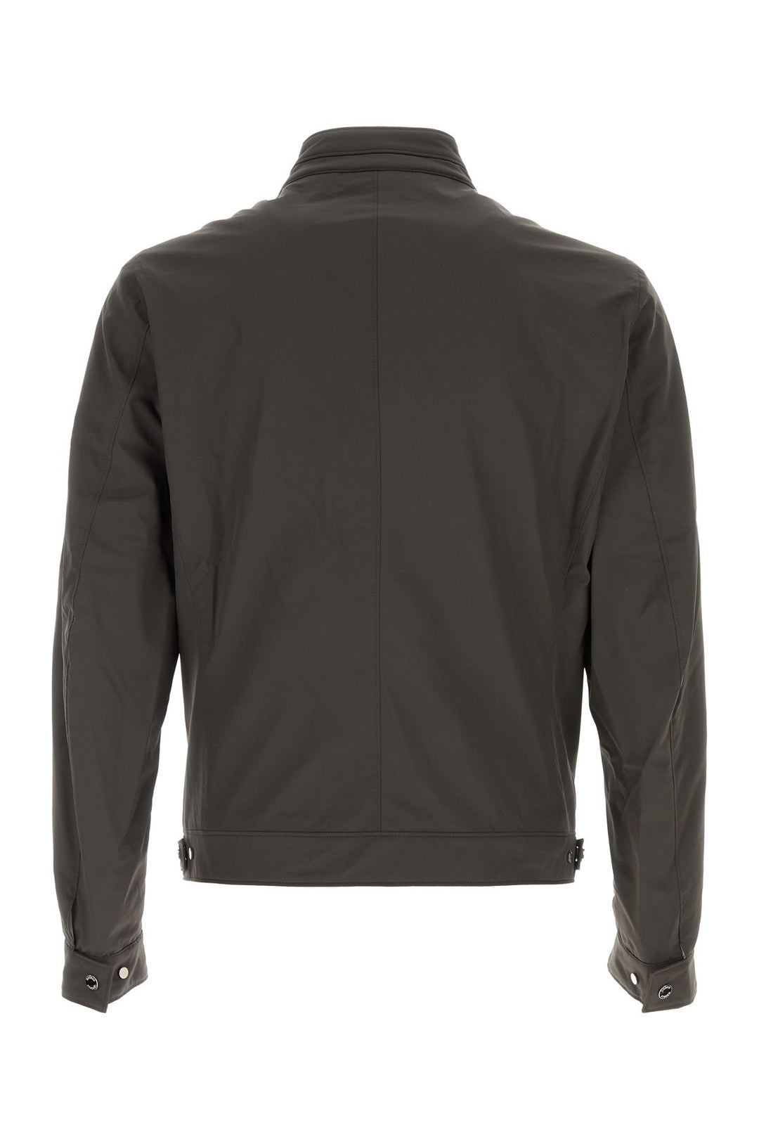 Charcoal nylon blend Vangi-Kn jacket