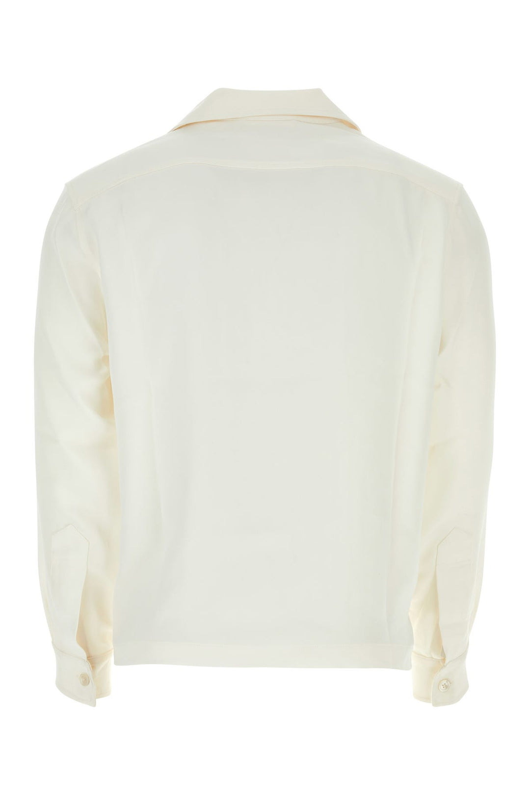 Ivory silk Trillium shirt