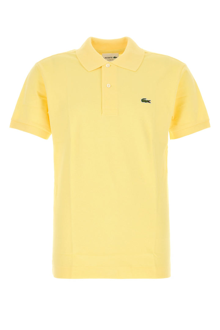 Yellow piquet polo shirt