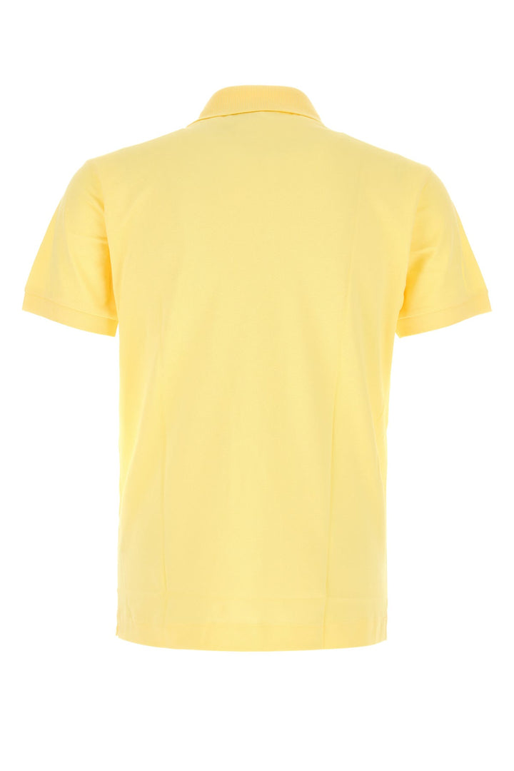 Yellow piquet polo shirt