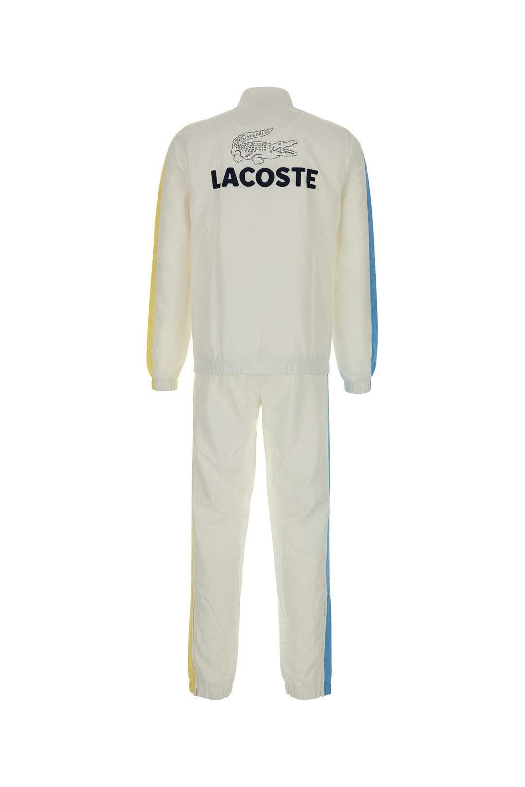 White polyester tracksuit