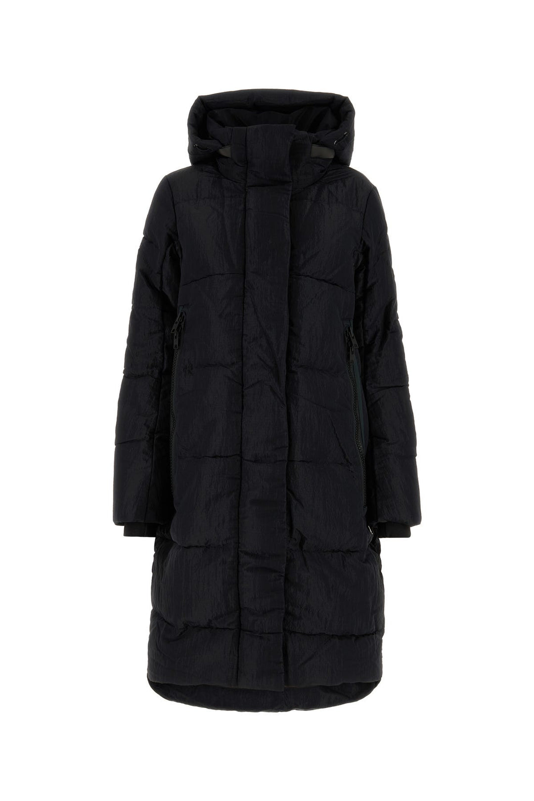 Black nylon Byward down jacket